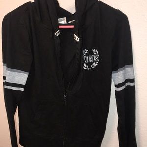 pink zip up and hoodie